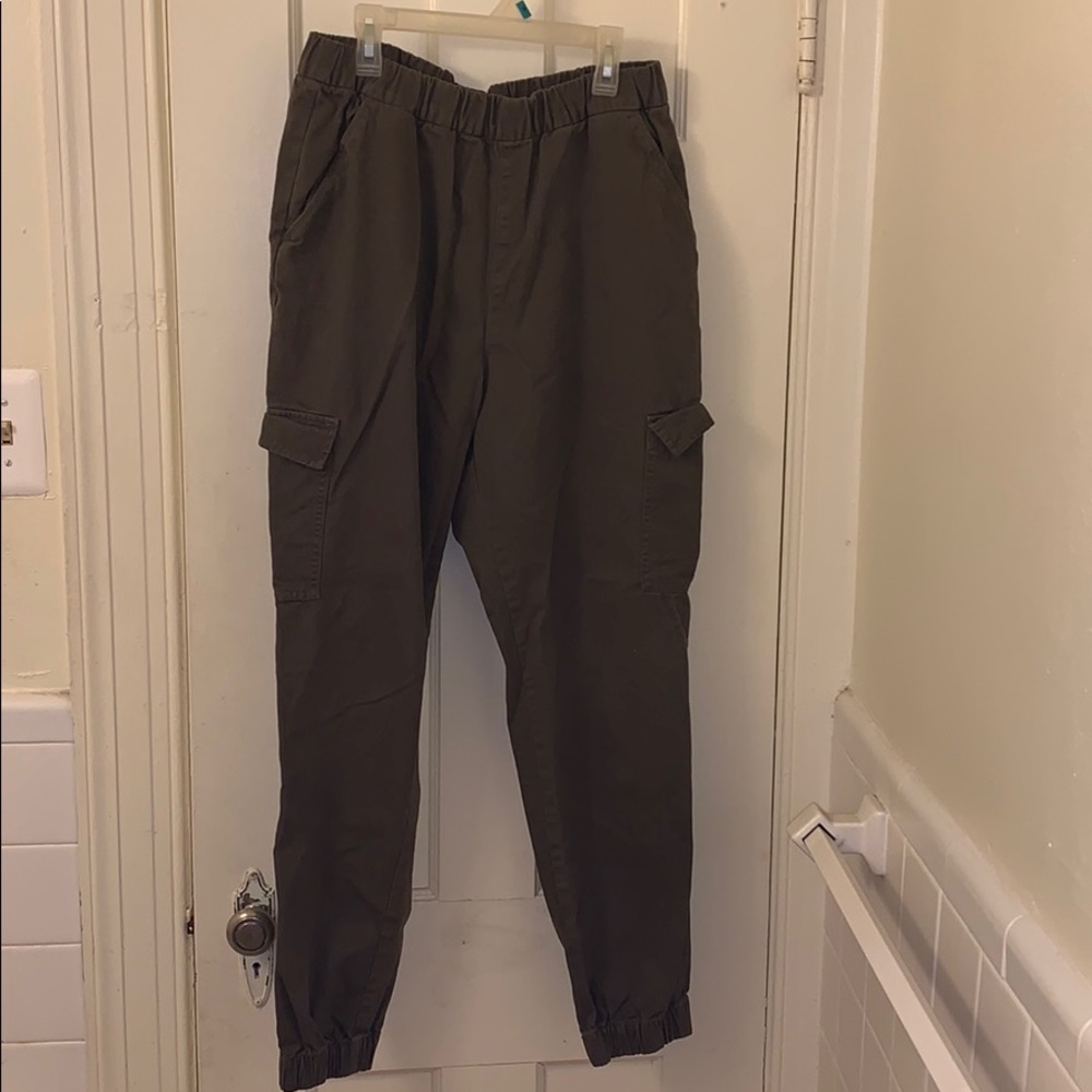 Elastic Waist Cargo Pants